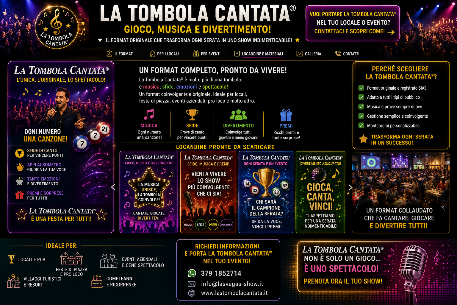 Il pubblico partecipa a La Tombola Cantata®